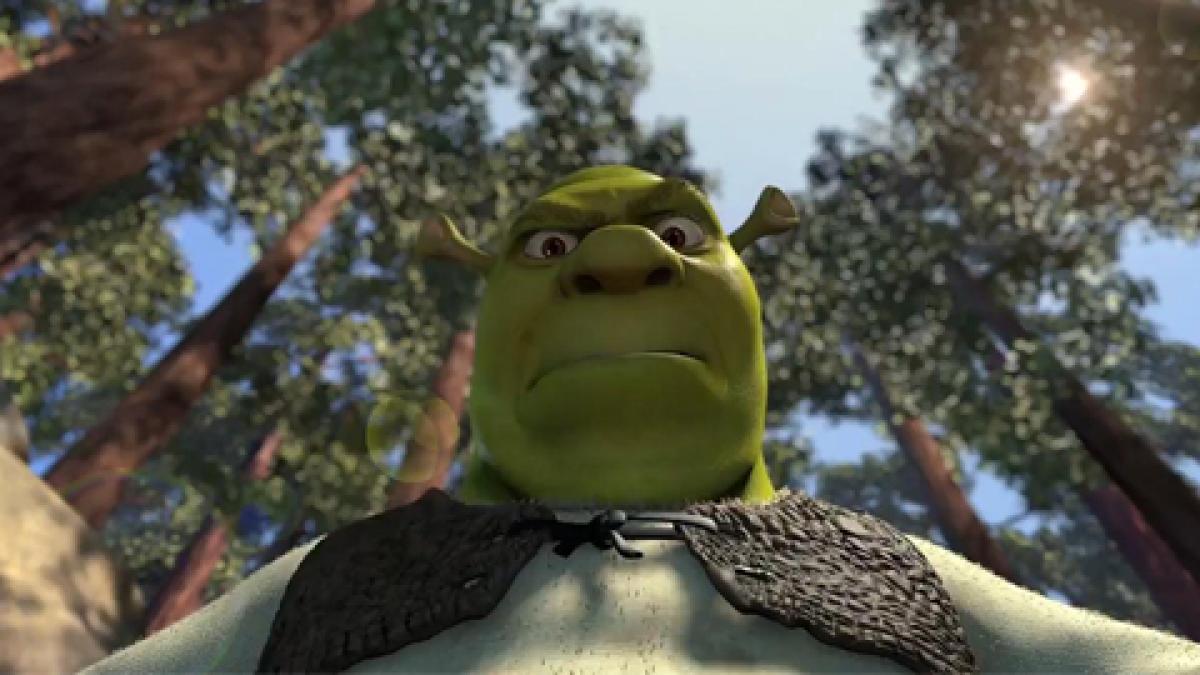 Видеопазл «Встреча осла и Шрека(Shrek)»